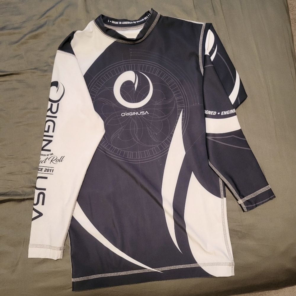 Men's large Origin BJJ Compression Rash Guard